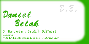 daniel belak business card